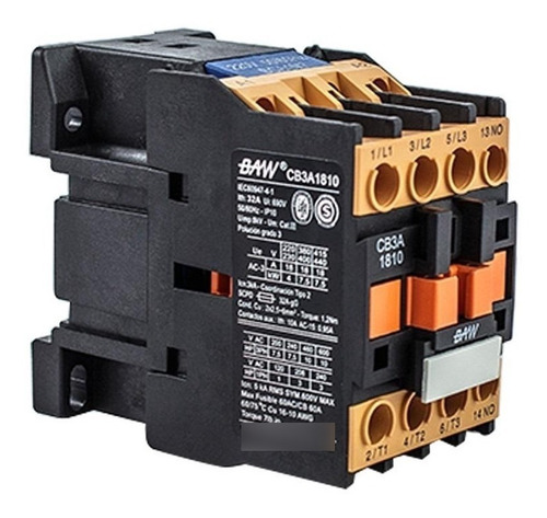 Contactor Tripolar 7.5kw 18a 1na 220vca Baw