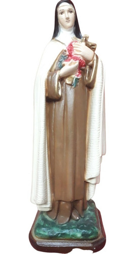 Estatua Imagen Teresita Del Niño Jesús - Yeso Pintado A Mano