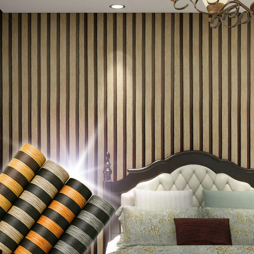 Adesivo Decorativo Papel De Parede Ripas Zara Geométrico 10m Cor Ripado 03