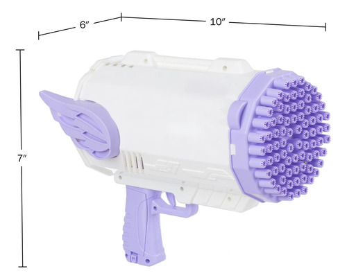 Máquina De Pistola De Burbujas Con Luces Led Coloridas Y 80