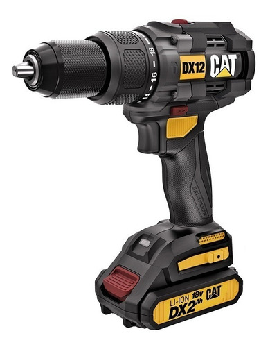 Taladro A Batería Caterpillar 18volt Con Percutor Dx12