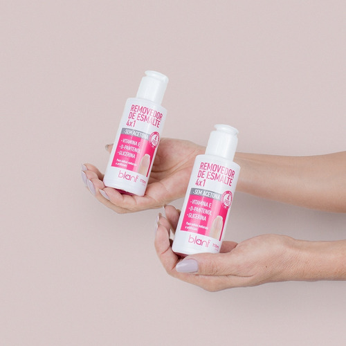Imagem 4 de 6 de Removedor De Esmaltes Sem Acetona Blant 4x1 110ml