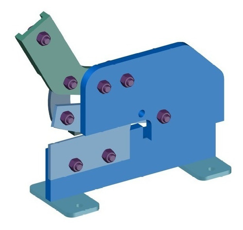 Imagen 2 de 4 de Planos Pdf Guillotina Manual De Planchas 1.5 Mm De Espesor