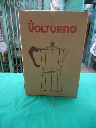 Imagen 2 de 8 de Cafetera Express Volturno Moka 12p Aluminio Palermo O Centro
