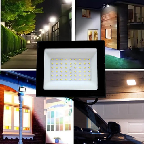 Refletor Led 100w Ip66 Área Externa Holofote Blindado Bivolt