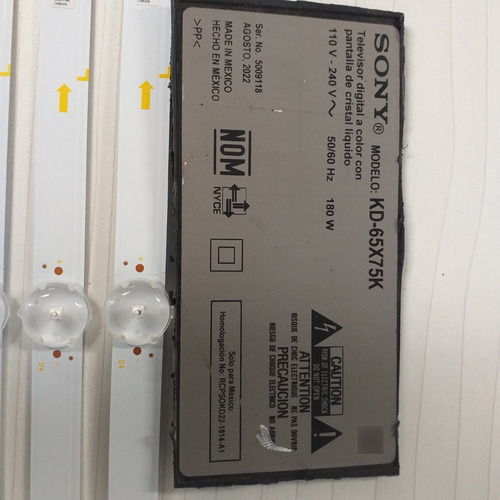 Dt Kit De Leds Para Pantalla Sony Modelo Kd-65x75k