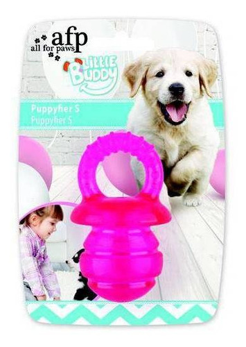 Brinquedo Mordedor Borracha Para Cachorro Chupeta Rosa Tam G