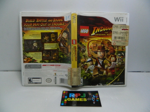 Lego Indiana Jones Original C/ Caixa P/ Nintendo Wii Loja Rj
