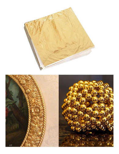 Hojas De Transferencia Adhesivas De Imitación De Pan De Oro
