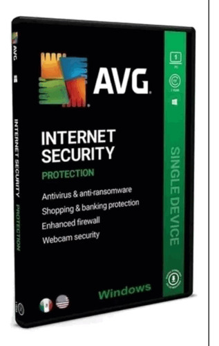 Antivirus Avg Internet Security 1 Pc 1 Dispositivo 1 Año **