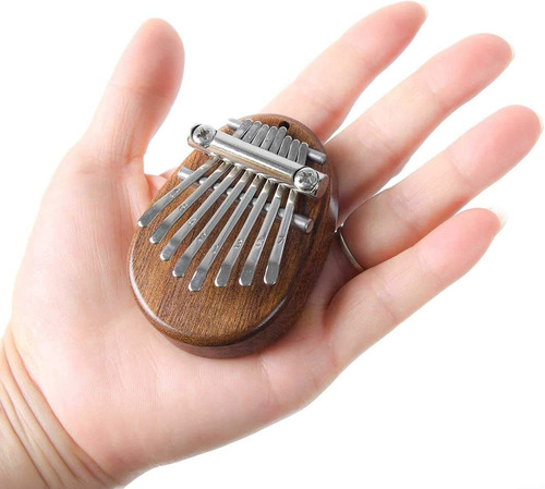 8 Teclas Mini Kalimba Exquisito Dedo Pulgar Piano Marim...