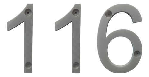 Números De Departamentos 3d, Mxdgu-116, Número 116,  17.7cm
