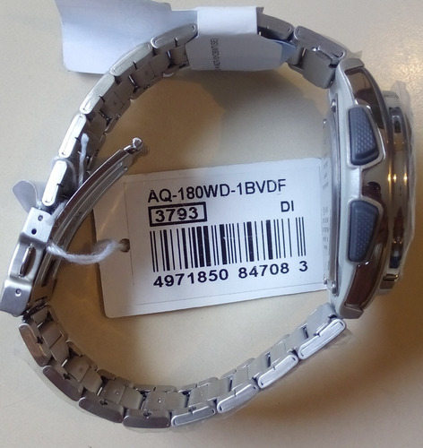 Reloj Casio Original Acero Analogo Digital Aq-180wd-1bvdf