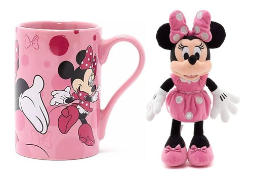 Minnie Mouse Taza Mug + Mini Peluche Disney Store Uk