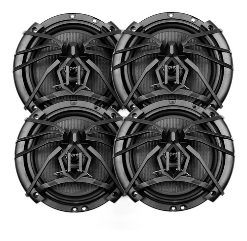2 Par De Bocinas 6x5 Pulgadas 3 Vias 4 Ohms - Soundstream Color Negro