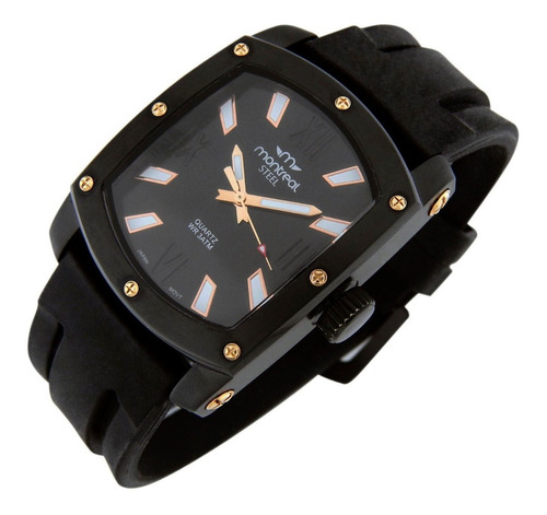 Reloj Montreal Oficial Hombre Acero Ml090 Sumergible