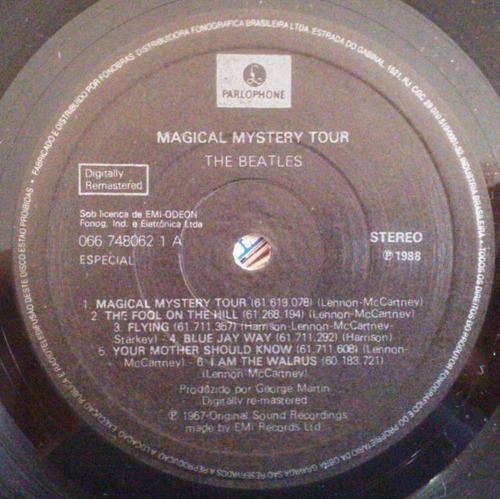 Lp The Beatles Magical Mystery Tour Stereo 1988 Remastered (Usado)