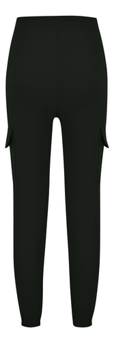 Terno De Trabalho Feminino Com Várias Bolsas R Pants, Casual