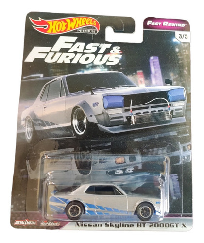 Hot Wheels Premium Fast & Furious Nissan Skyline Ht 2000gt-x