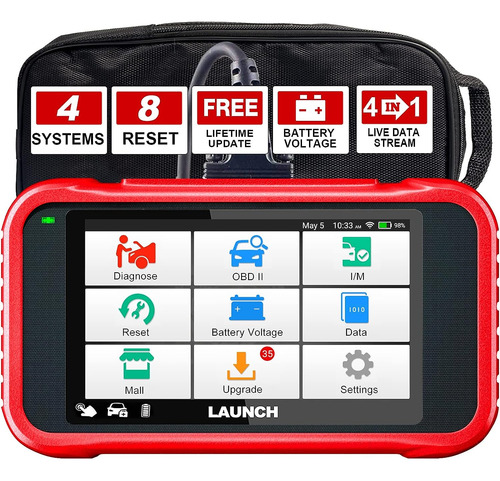 Escáner Obd2 Launch Crp129e, 8 Servicios De Reseteo, Abs/srs