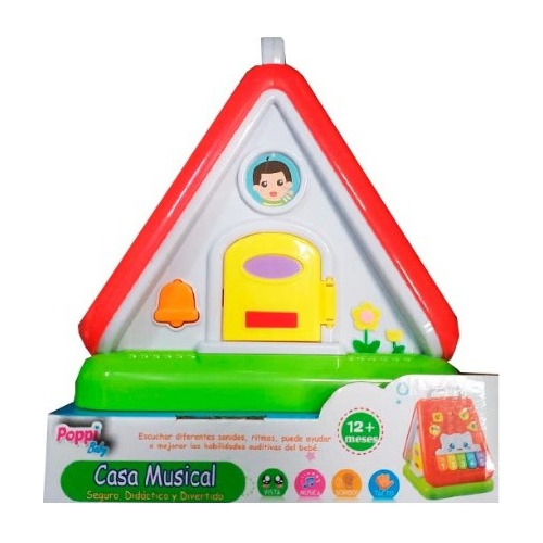 Casita Interactiva Musical Con Luz Y Sonido Poppi- Lanus