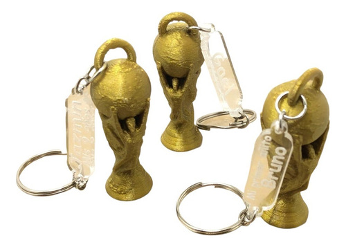 (x20) Souvenirs Llavero Copa Del Mundo Con Cadena Y Nombre.