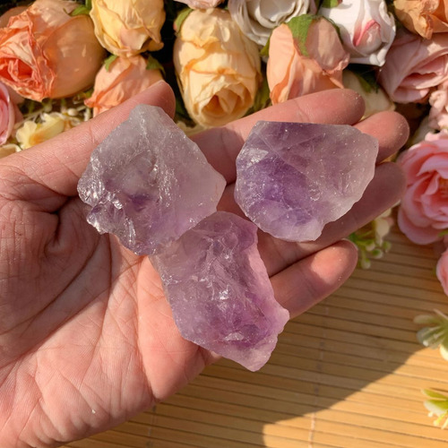 200g Pedra Bruta Ametista Natural Cristal De Proteção