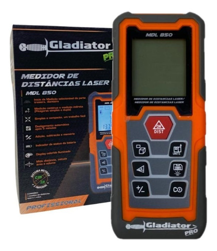 Medidor Distancia Láser - 50mts. Gladiator Pro Mdl850