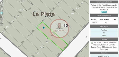 Terreno Lote  En Venta Ubicado En La Plata,  G.b.a. Zona Sur