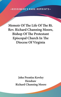 Libro Memoir Of The Life Of The Rt. Rev. Richard Channing...