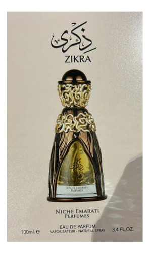 Perfume Lattafa Niche Emarati Zikra Unisex Original 100ml