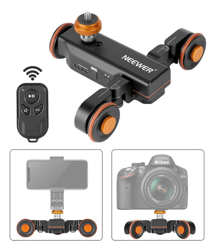 Câmera De Vídeo Sem Fio Dolly Rail Sliding Car Neewer