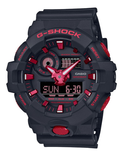 Relógio Casio G-shock Masculino Anadigi Ga-700bnr-1adr