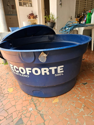 Caixa D'água Ecoforte Polietileno Azul 500 Litros.  Sem Uso.