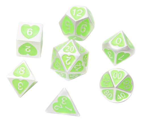 7 / Set Dados De Varios Lados Sólidos D4 D6 D8 D10 D12 D20