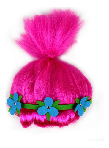 Disfraz De Trolls Poppy Cosplay Vestido Niña Fiesta