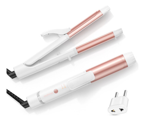 Mooqlizz Dual Voltaje Rizado De Hierro, Viajar Rizado De De