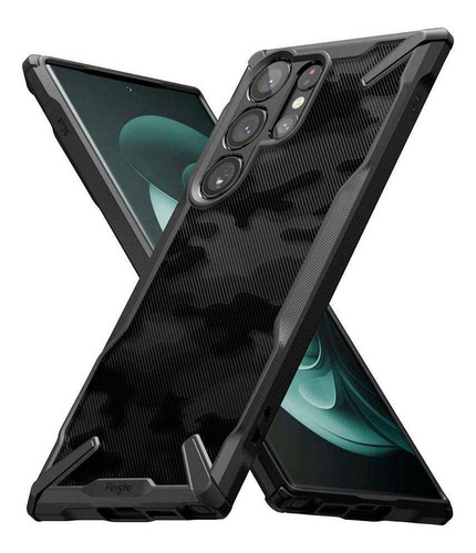 Case Ringke Fusion-x Design Galaxy S23 Ultra - Camo Black