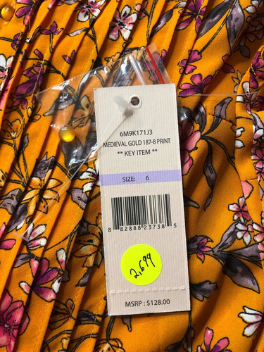 Imagen 2 de 2 de Vestido Floral Nanette Size 6 Envíos Disponibles