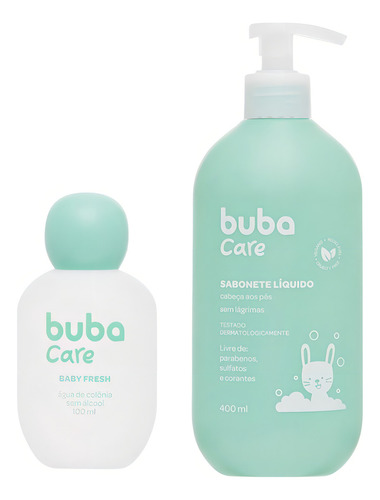 Kit Colônia Babyfresh 100ml Sabonete Líquido 400ml Buba Care