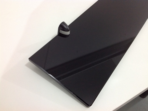 Imagen 2 de 6 de Estante De Vidrio Negro Con Soportes 60 X 15 Cm X 10mm