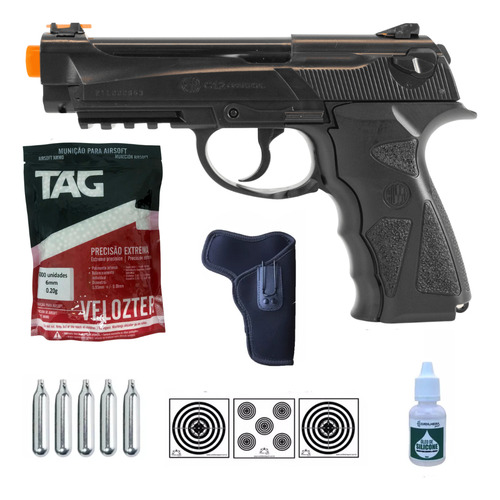 Pistola Airsoft Rossi C12 Co2 6mm Novo Modelo Lançamento