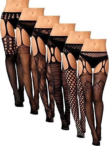 6 Parejas Mujeres Thigh Altas Stockings Suspender W8lha