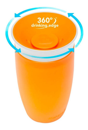 Vaso Entrenador Munchkin Miracle 10 Oz Naranja