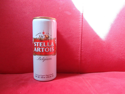 1 Lata Delgada Cerveza Stella Artois - Nueva . Coleccionable