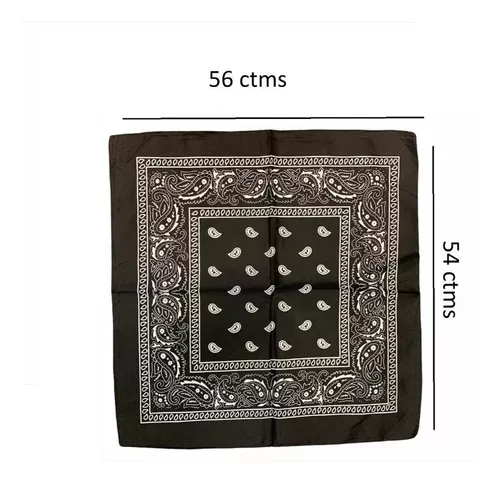 Kit 3 Bandana Lenço Durag Preta Vermelha E Branca - R$ 25,58