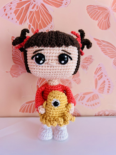 Muñequita Boo Tejida A Crochet ( Monster Inc)