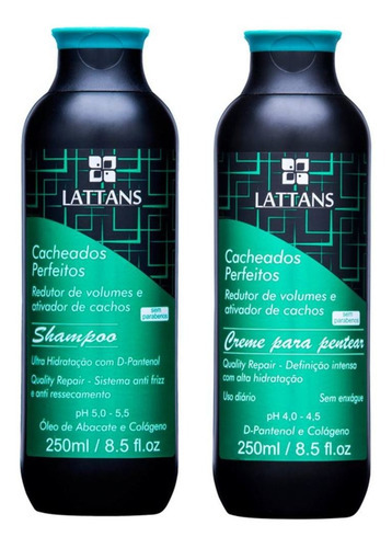  Lattans Cacheados Perfeitos Shampoo E Creme De Pentear