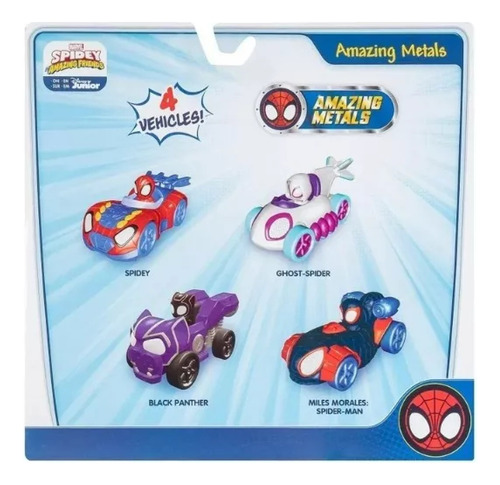 Spidey Y Sus Increíbles Amigos Marvel Amazing Metals 4 Pack