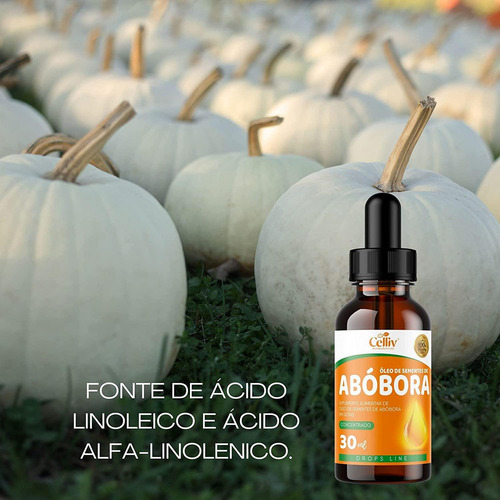 Kit 5 - Óleo De Semente De Abóbora + Vitamina E 30ml Celliv